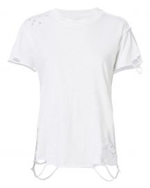 Destroyed White T-Shirt by NSF at Intermix