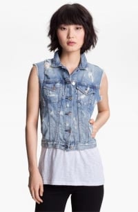 Destroyed denim vest by Rag and Bone at Nordstrom