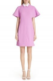 Detachable Embroidered Collar Tunic Dress by Lela Rose at Nordstrom