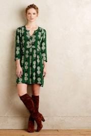 Devery Shirtdress in Green at Anthropologie