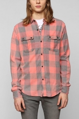 Devils Harvest Washed Buffalo Plaid Button-Down Shirt at Urban Outfitters