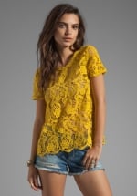 Devine crochet lace top by Joie at Revolve