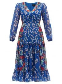 Devon Floral Silk Dress by Saloni at Matches