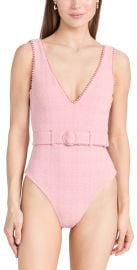 Devon Windsor Dixie Full One Piece Pink Tweed XS at Shopbop