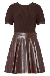 Devyn Mixed Media Minidress at Nordstrom