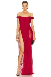 Di Petsa For Fwrd Off The Shoulder Gown at FWRD