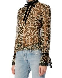 Dia Leopard Print Blouse by Exclusive for Intermix at Intermix