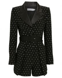 Diamante Blazer Romper at Intermix