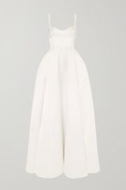 Diamond Duchesse Satin Gown by Emilia Wickstead at Net A Porter