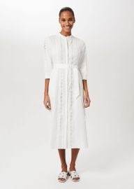 Diana Broderie Midi Dress at Hobbs