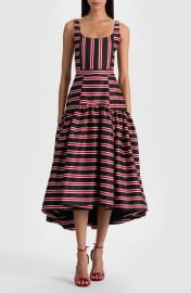 Diana Directional Stripe Structured Cotton Blend Dress at Nordstrom Rack