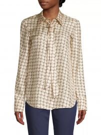 Diana Tie-Neck Silk Blouse at Saks Fifth Avenue