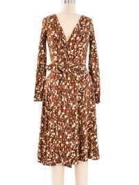 Diane Von Furstenberg Abstract Printed Wrap Dress at Arcade