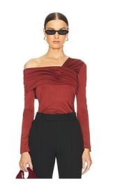 Diane Von Furstenberg Dolores Top In Chestnut at Revolve