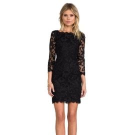 Diane Von Furstenberg Dresses Diane Von Furstenberg Lace Zarita Scoop Mini Dress Womens Size Black New Poshmark at Poshmark