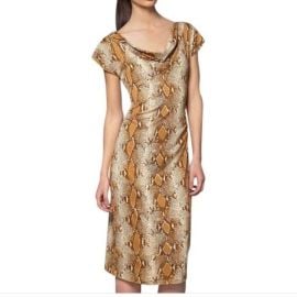 Diane Von Furstenberg Dresses Diane Von Furstenberg Zeke Snakeskin Dress Sz8 Poshmark at Poshmark