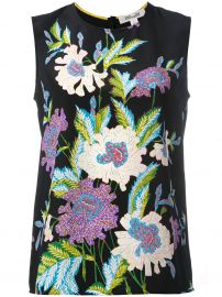 Diane Von Furstenberg Floral print sleeveless blouse  at Farfetch