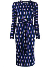 Diane Von Furstenberg Geometric Print Midi Dress - Farfetch at Farfetch