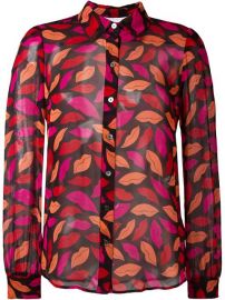 Diane Von Furstenberg Lips Printed Shirt - Cose at Farfetch