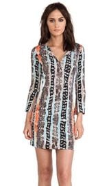 Diane Von Furstenberg New Reina Dress In Oasis Snake Multi at Revolve