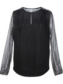 Diane Von Furstenberg Polka Dot Panel Blouse - Marioand39s at Farfetch