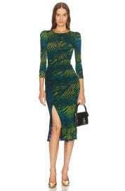 Diane Von Furstenberg Priyanka Reversible Dress In Moire Pansy at Revolve