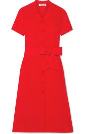 Diane von Furstenberg - Addilyn silk crepe de chine midi dress at Net A Porter