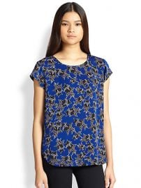 Diane von Furstenberg - America Too Star-Print Silk Top at Saks Fifth Avenue