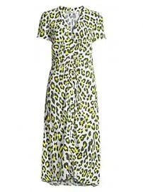 Diane von Furstenberg - Cecilia Leopard Short-Sleeve Midi Dress at Saks Fifth Avenue