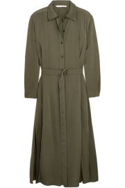 Diane von Furstenberg - Clarise silk-blend shirt dress at Net A Porter