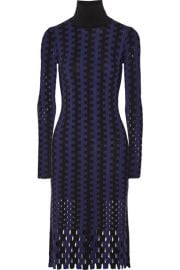 Diane von Furstenberg   Cutout two-tone wool turtleneck midi dress at Net A Porter