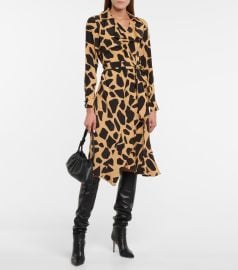 Diane von Furstenberg - Eden silk-blend crpe wrap dress at Mytheresa