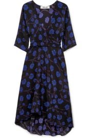 Diane von Furstenberg - Eloise asymmetric printed silk crepe de chine wrap dress at Net A Porter