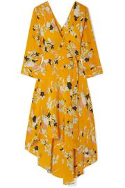 Diane von Furstenberg   Eloise floral-print silk wrap dress at Net A Porter