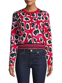 Diane von Furstenberg - Harrison Printed Wool-Blend Sweater at Saks Off 5th