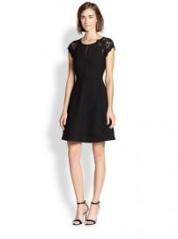 Diane von Furstenberg - Maddie Lace-Trimmed Dress at Saks Fifth Avenue