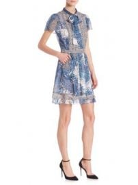 Diane von Furstenberg - Marisa Silk Tie-Neck Dress at Saks Off 5th