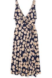 Diane von Furstenberg - Naya ruffled printed silk-jersey wrap dress at Net A Porter