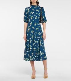 Diane von Furstenberg - Nella printed crpe midi dress at My Theresa