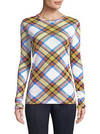 Diane von Furstenberg - Plaid-Print Pullover at Saks Fifth Avenue