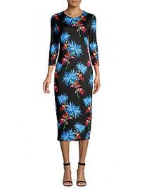 Diane von Furstenberg - Saihana Floral-Print Silk Midi Dress at Saks Off 5th