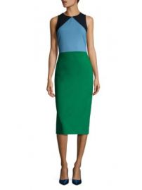 Diane von Furstenberg - Sleeveless Tailored Wool Blend Dress at Saks Off 5th