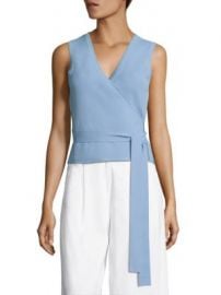 Diane von Furstenberg - Sleeveless Wrap Sweater at Saks Fifth Avenue