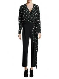 Diane von Furstenberg - V-Neck Silk Wrap Blouse at Saks Fifth Avenue