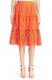 Diane von Furstenberg  Tiana  Lace Midi Skirt at Nordstrom