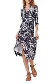 Diane von Furstenberg Abigail Lips Print Silk Wrap Dress at Nordstrom