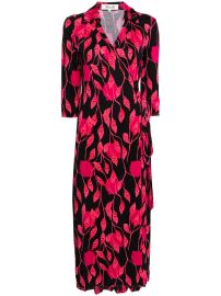 Diane von Furstenberg Abigail floral print silk dress at Farfetch