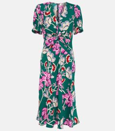 Diane von Furstenberg Anaba floral cr pe midi dress at Mytheresa