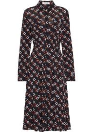 Diane von Furstenberg Andi Belted Printed Mesh Shirt Dress at The Outnet