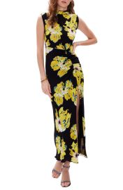 Diane von Furstenberg Apollo Floral Sleeveless Mesh Dress at Nordstrom